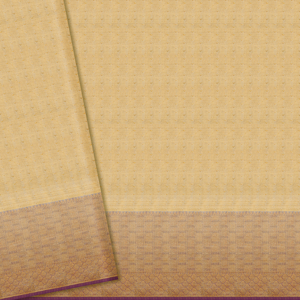 Bridal Gold Tissue Floral Meenakari Kanchipuram Silk Saree