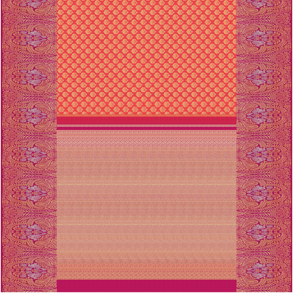 Arunika Floral Zari Kanchipuram Wedding Pure Silk Saree