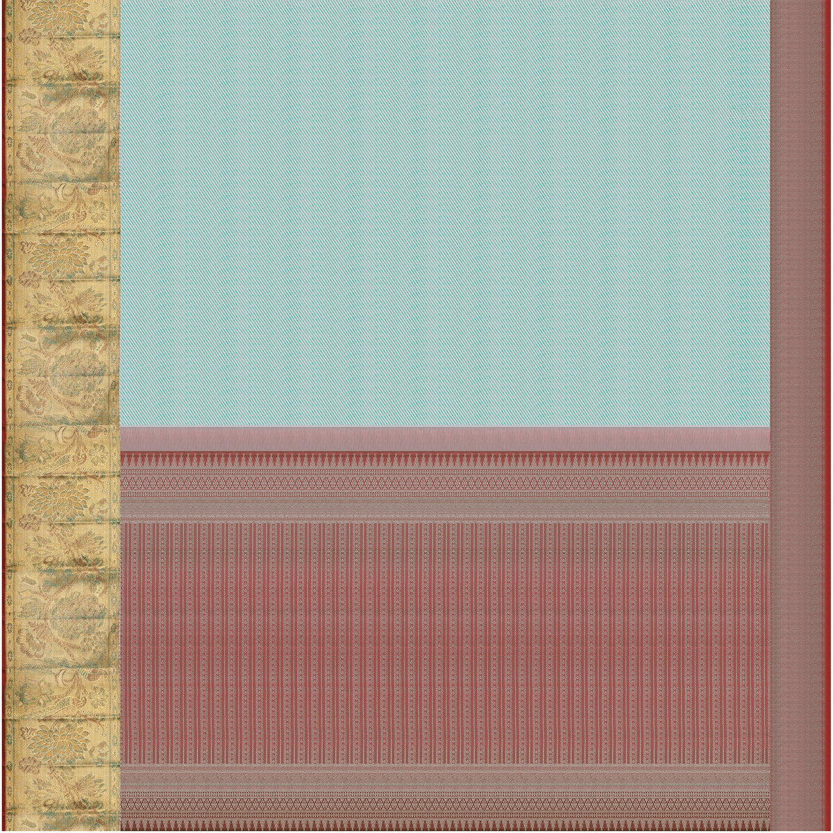 Tarunika Mayura Mint Green Pure Silk Saree