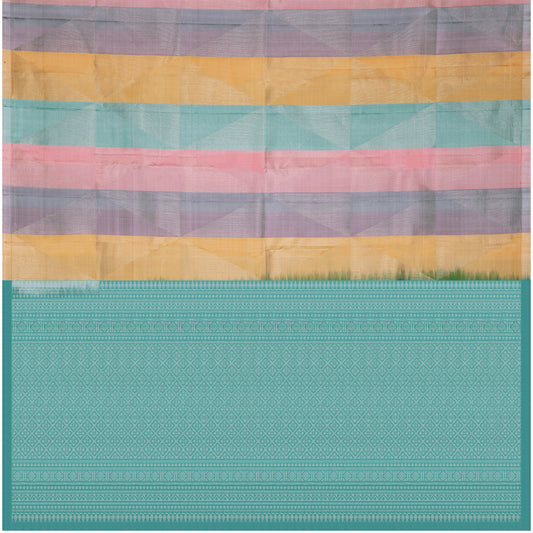 Aarohi Pastel Striped Soft Silk Saree