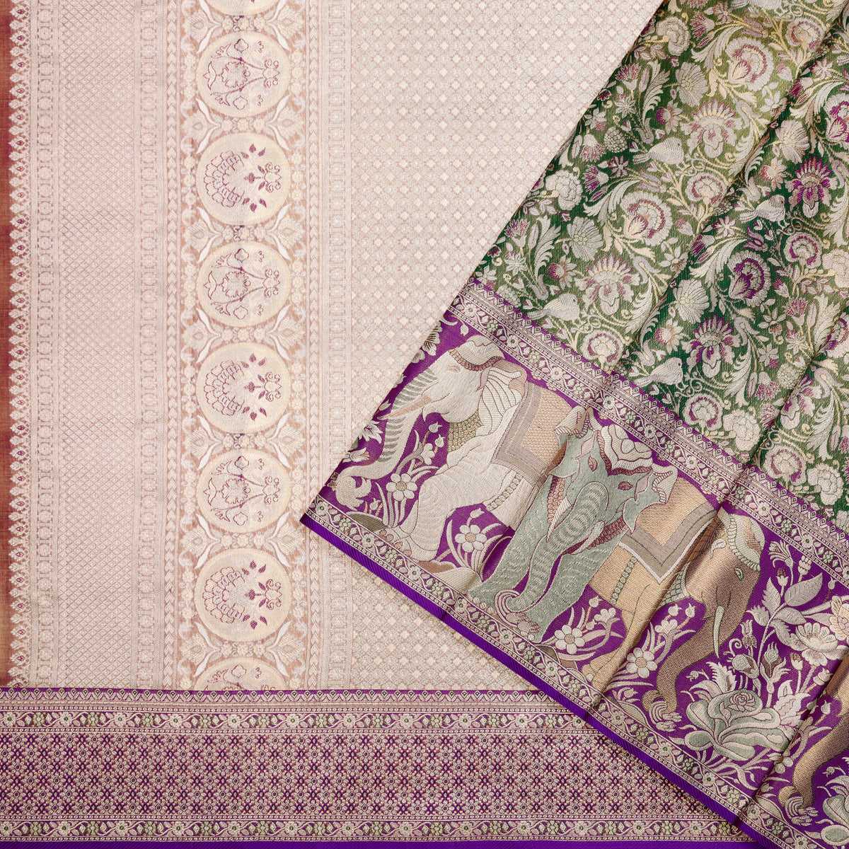 Royal Gaja Jacquard Pure Silk Saree