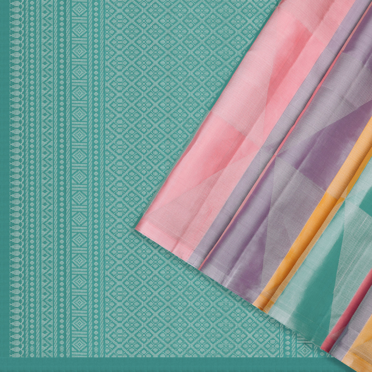 Aarohi Pastel Striped Soft Silk Saree