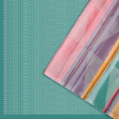 Aarohi Pastel Striped Soft Silk Saree