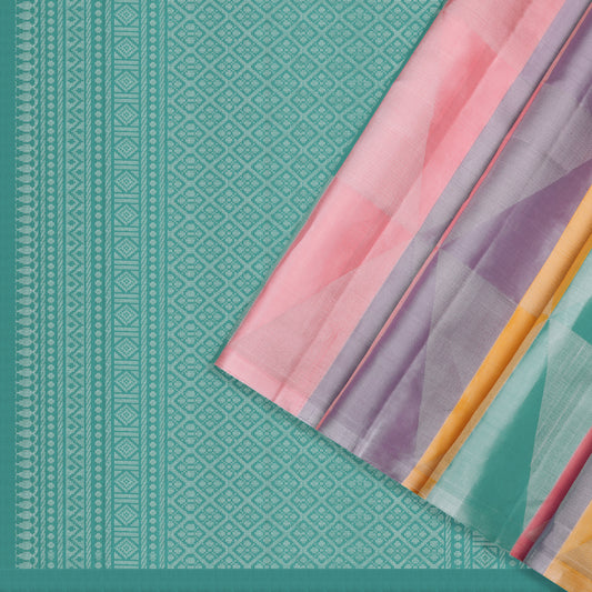 Aarohi Pastel Striped Soft Silk Saree