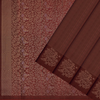 Tamira Floral Brown Soft Silk Saree