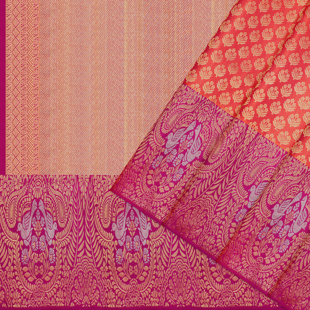 Arunika Floral Zari Kanchipuram Wedding Pure Silk Saree