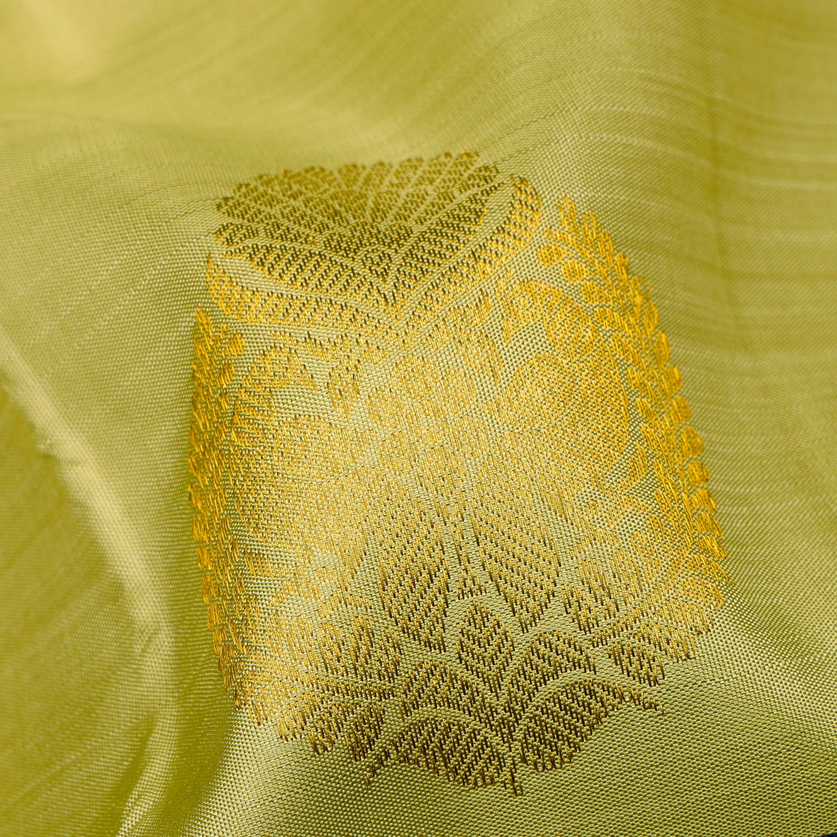 Haridra Gaja Kanchipuram Traditional Pure Silk Saree