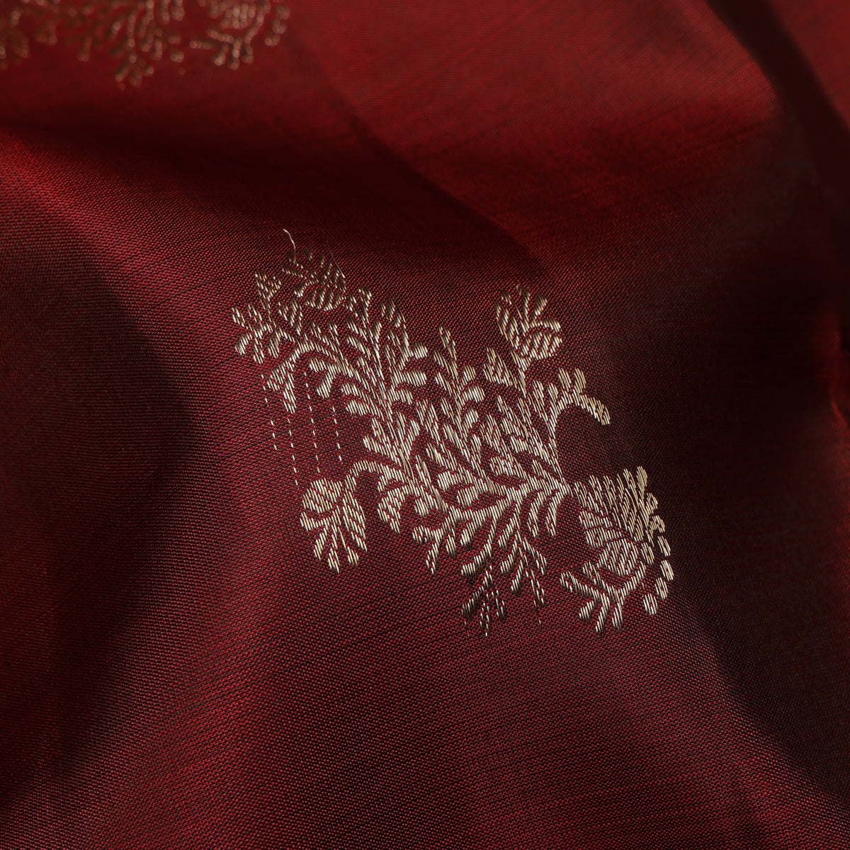Ruhani Maroon & Emerald Green Soft Silk Saree