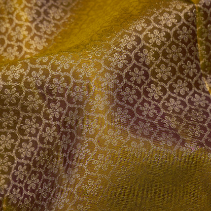 Mayurika Olive Green Pure Silk Saree