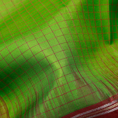 Harini Mayura Green & Red Soft Silk Saree