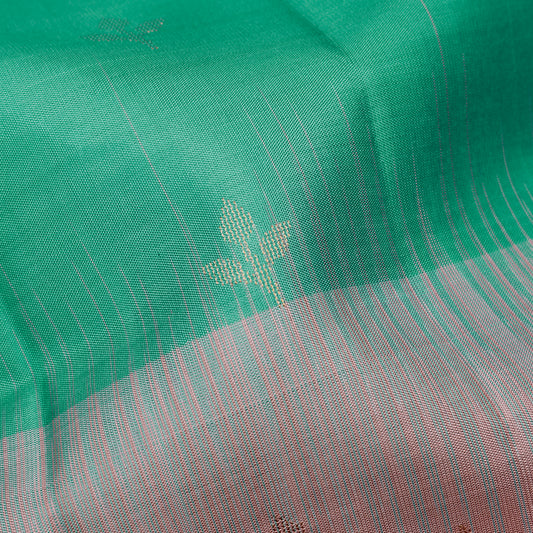 Pallavi Mint Green & Blush Pink Soft Silk Saree