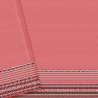 Soft Peach and Rose Pink Kanchipuram Vintage Silk Saree
