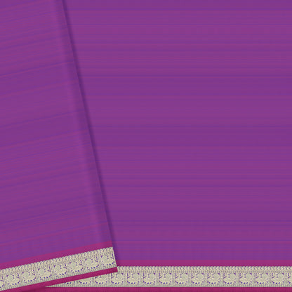 Emerald Green and Royal Purple Kanchipuram Silk Saree