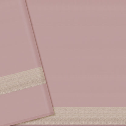 Pastel Green and Dusty Rose Checkered Kanchipuram Silk Saree
