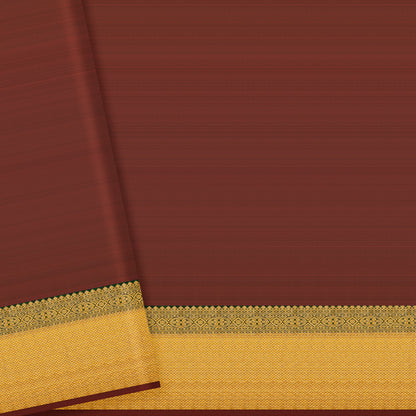 Regal Black and Deep Maroon Kanchipuram Silk Saree
