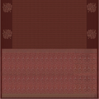 Tamira Floral Brown Soft Silk Saree