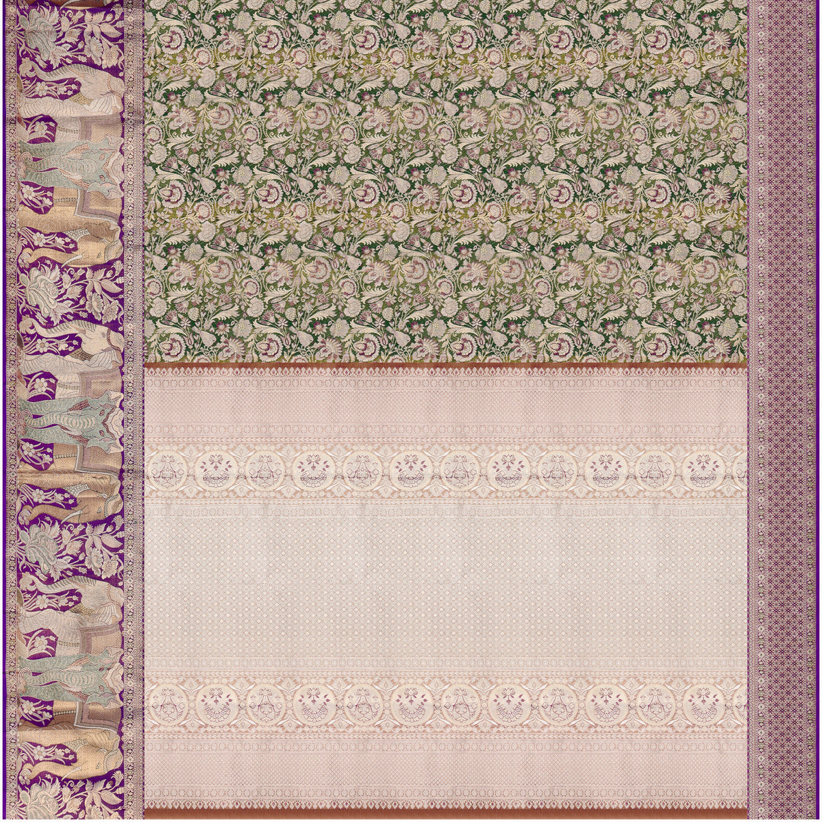 Royal Gaja Jacquard Pure Silk Saree