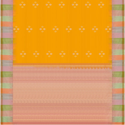 Suryaprabha Yellow Pastel Border Soft Silk Saree