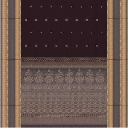 Nishitha Charcoal & Gold Soft Silk Saree