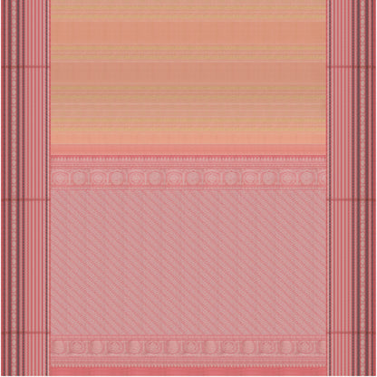 Soft Peach and Rose Pink Kanchipuram Vintage Silk Saree