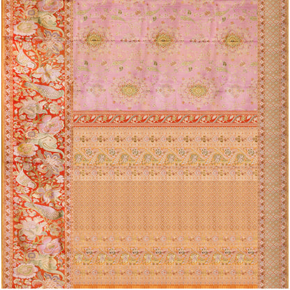Aaradhya Kesari Floral Pure Silk Saree