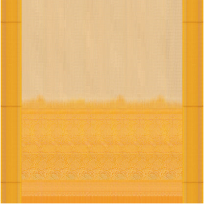 Suvarna Rekha Cream & Mustard Soft Silk Saree