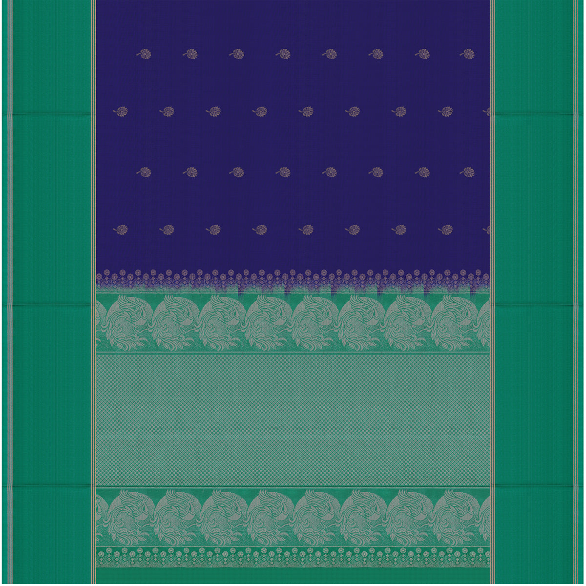 Neelavarna Mayura Blue Soft Silk Saree