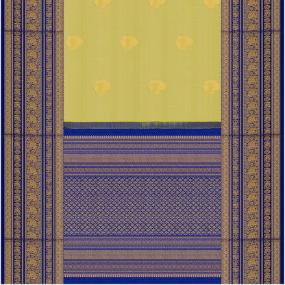 Haridra Gaja Kanchipuram Traditional Pure Silk Saree