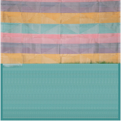 Aarohi Pastel Striped Soft Silk Saree