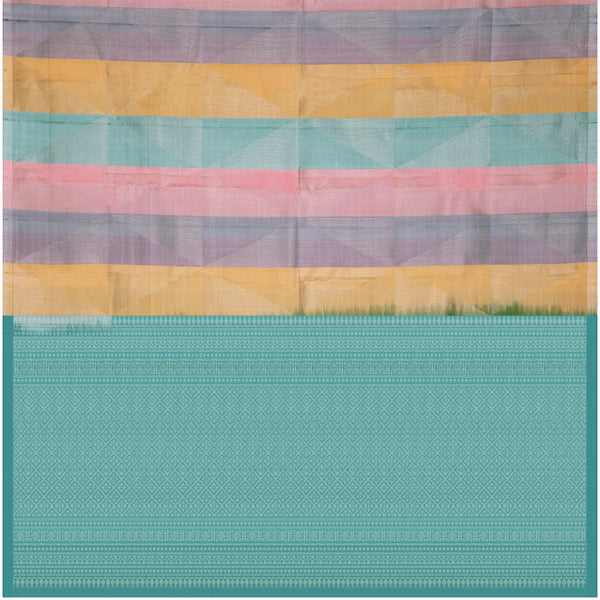 Aarohi Pastel Striped Soft Silk Saree