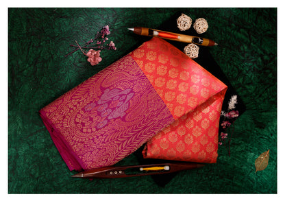 Arunika Floral Zari Kanchipuram Wedding Pure Silk Saree