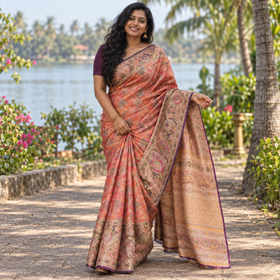 BRIDAL MEENA JAGUARD PURE SILK SAREES